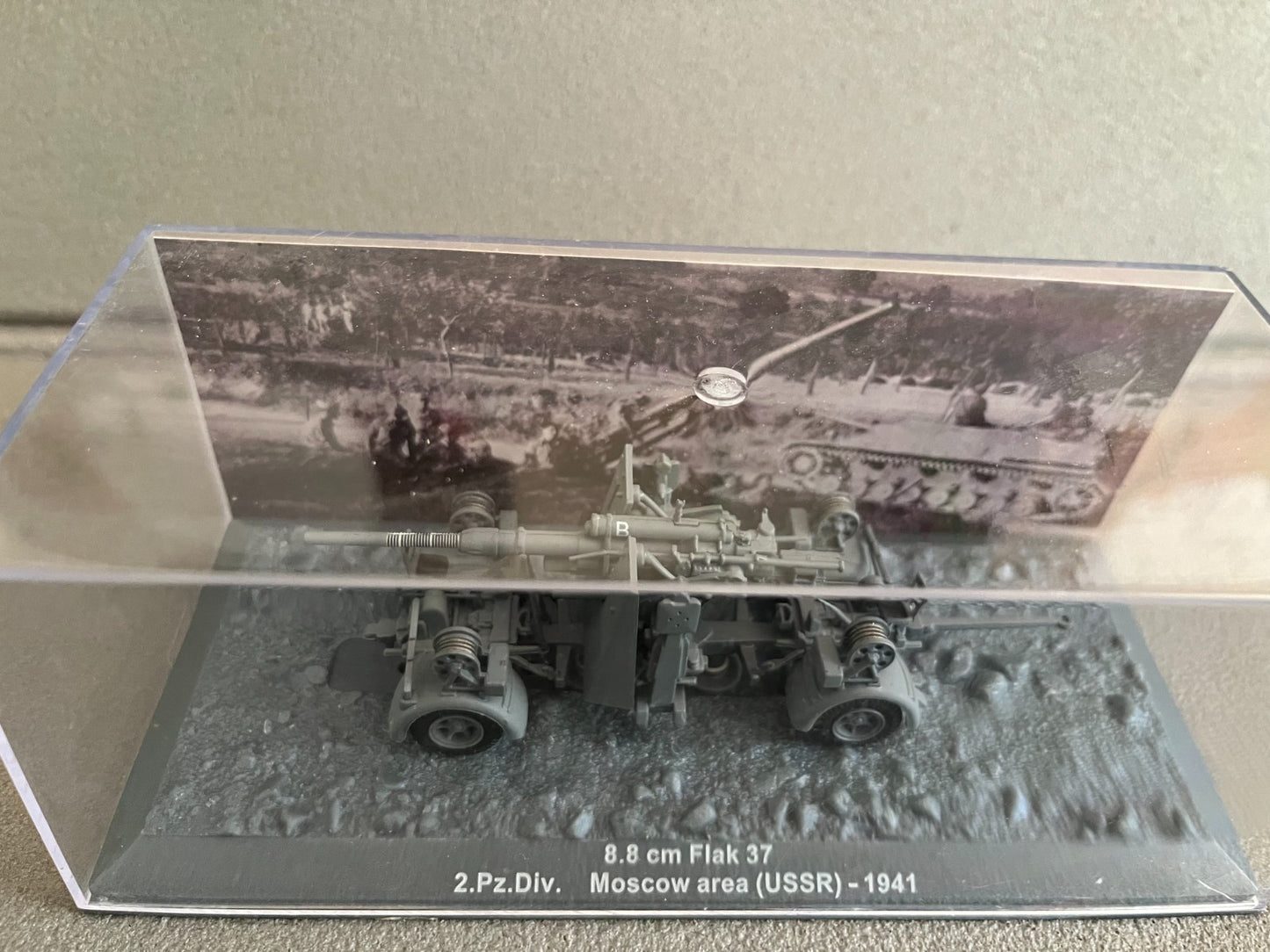 Miniature Militaire Char Tank Blindé Canon 8.8cm Flak 37 2.PZ.Div. Altaya 1/72