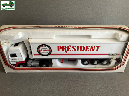 Camion Semi Remorque Renault R350 Camembert Président Besnier Eligor LBS au 1/43