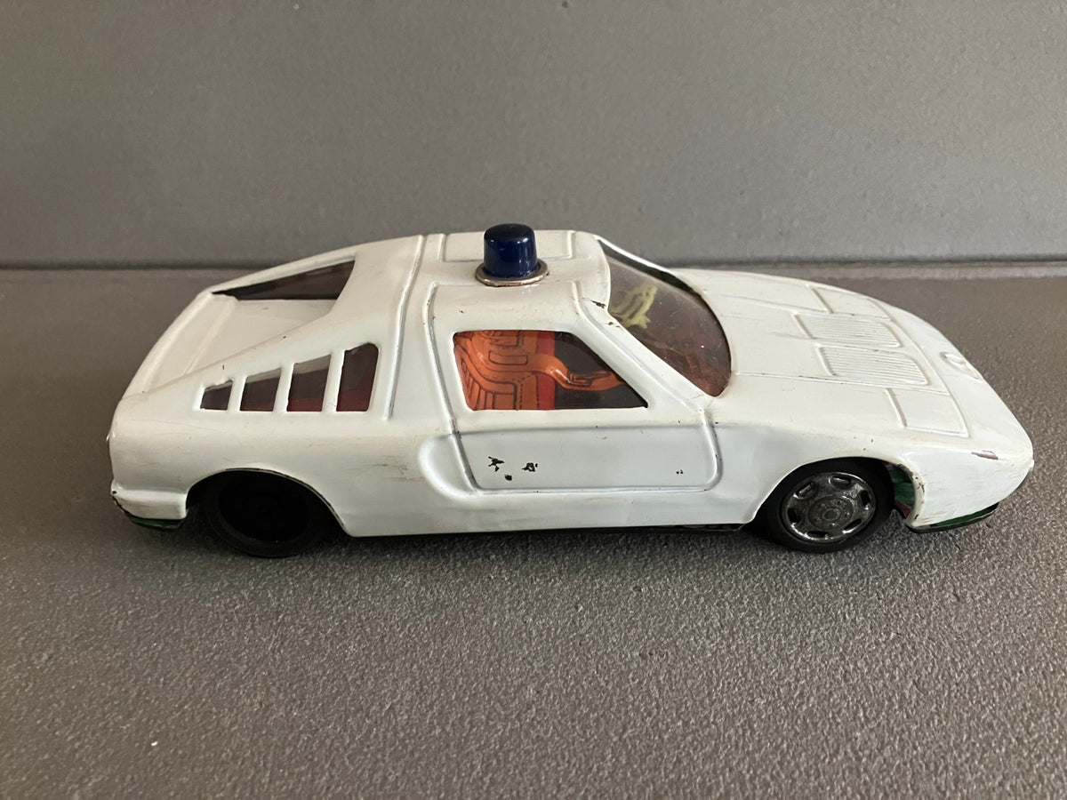 Jouet Ancien Voiture Miniature Tôle Mercedes C111 Yone Japan Yonezawa Friction