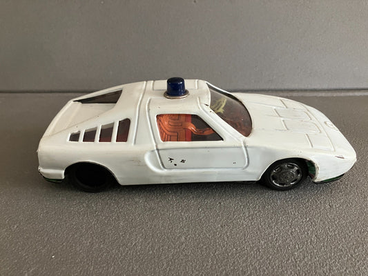 Jouet Ancien Voiture Miniature Tôle Mercedes C111 Yone Japan Yonezawa Friction