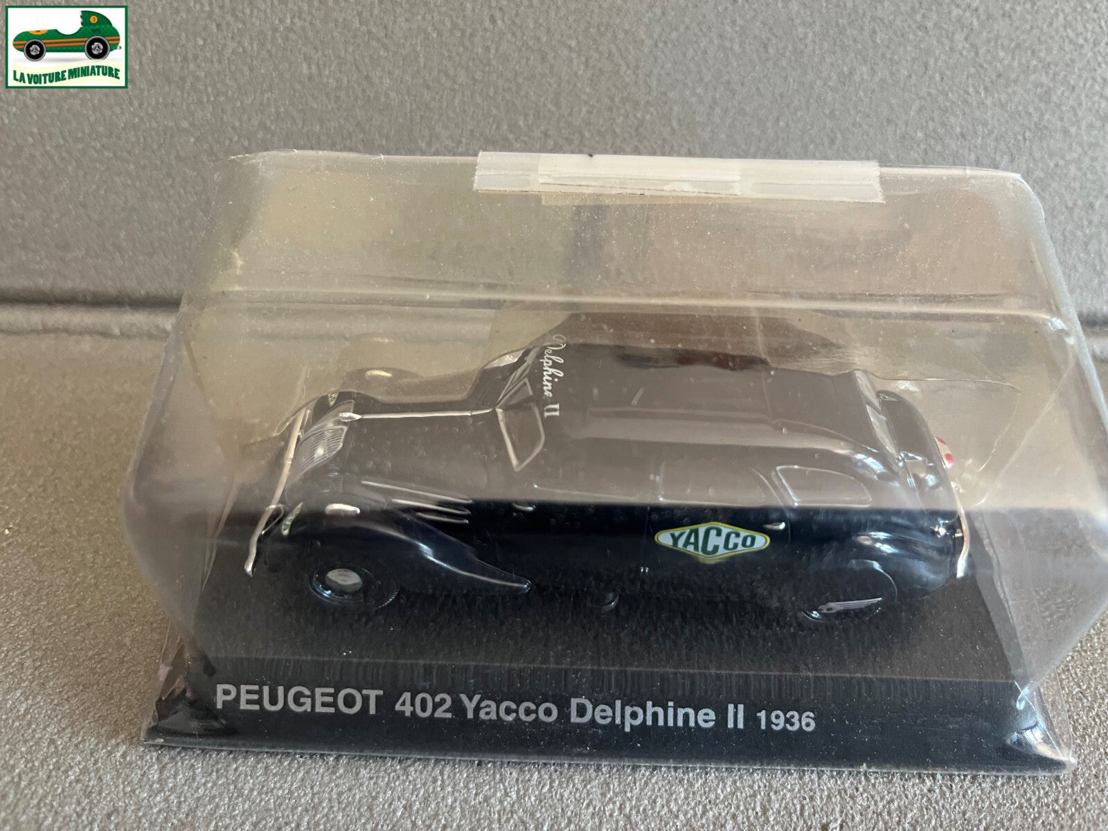 Voiture Miniature Peugeot 402 Yacco Delphine II 1936 Norev Hachette 1/43
