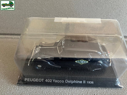 Voiture Miniature Peugeot 402 Yacco Delphine II 1936 Norev Hachette 1/43