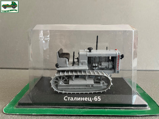 Voiture miniature Tracteur Agricole Russe URSS Stalinets-65 Hachette 1/43