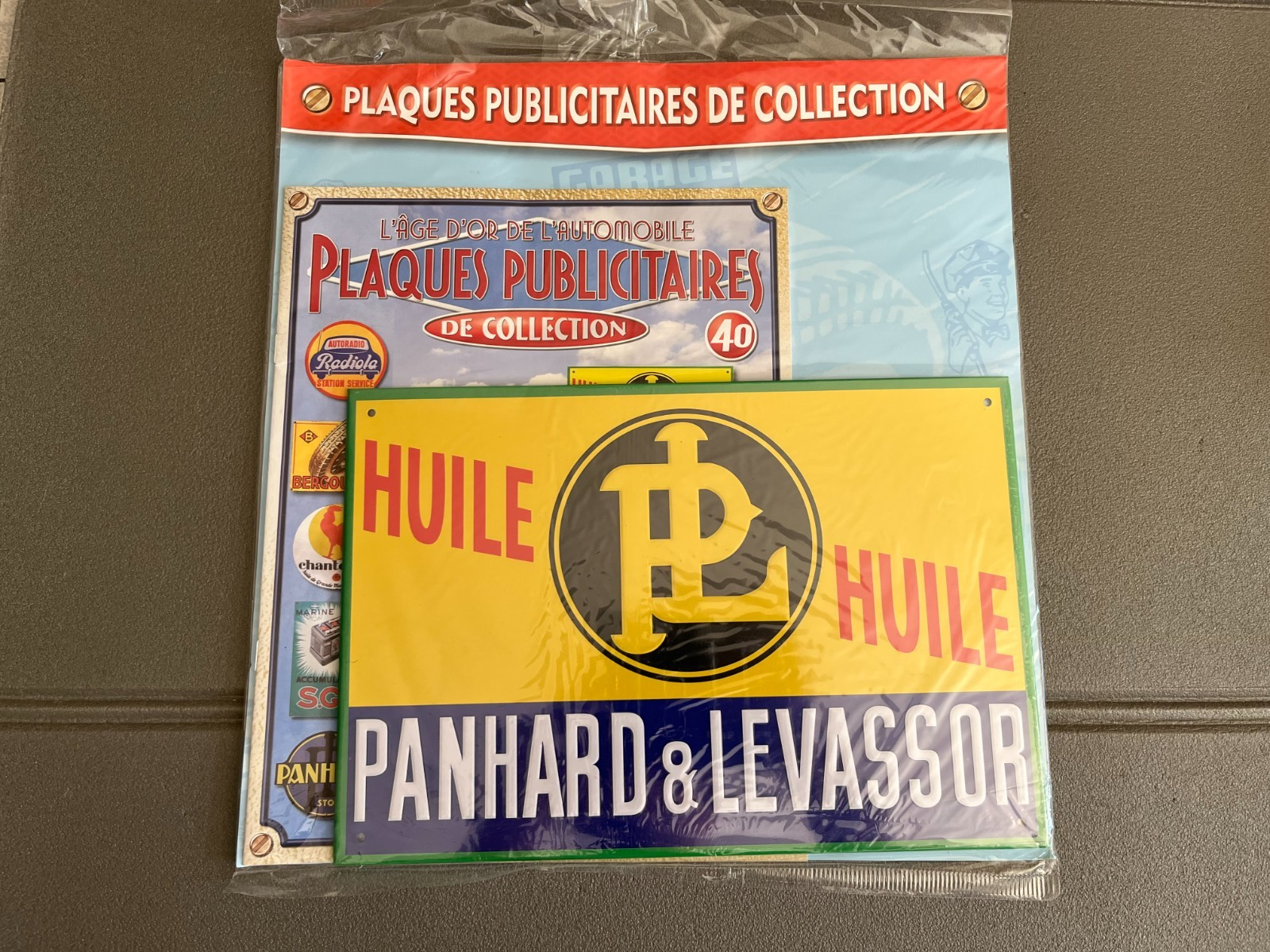 Plaque Métal Voiture Automobile Publicitaire Collection Huile Panhard Levassor