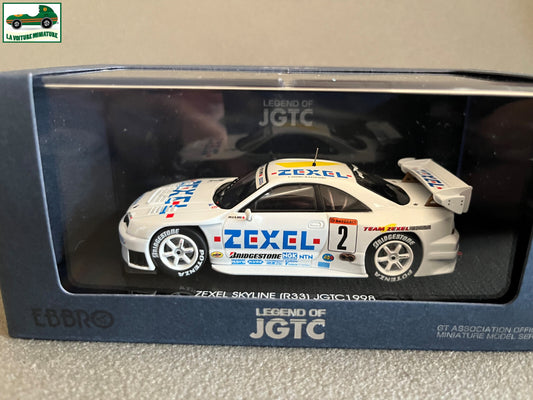 Voiture Miniature Zexel Skyline R33 JGTC 1998 Nissan Ebbro au 1/43