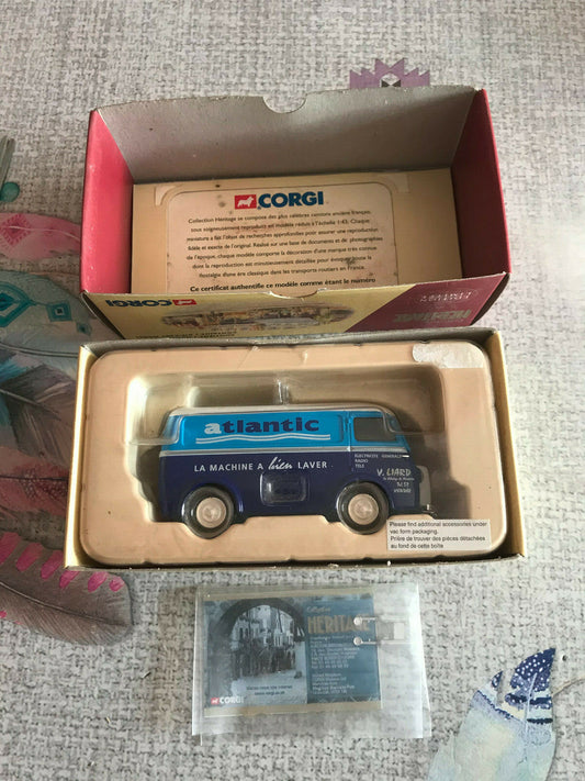 Voiture Miniature Fourgon Peugeot D3A Atlantic Corgi 70624 1/43
