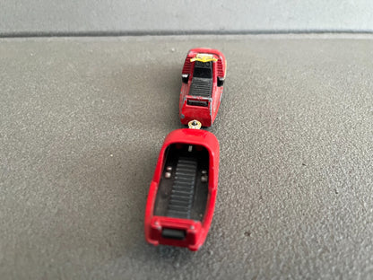 Ancienne Voiture miniature Moto Neige + Remorque Majorette France
