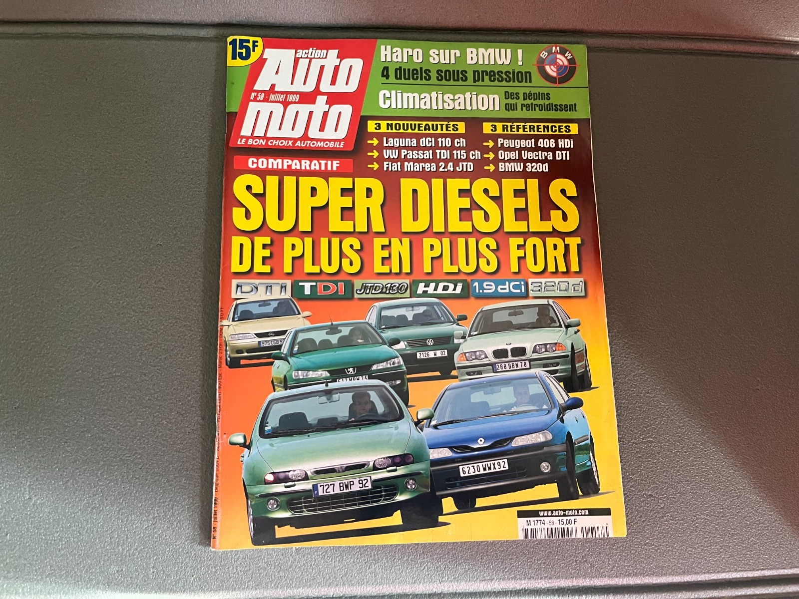 Livre Revue Voiture Automobile Action AutoMoto N°58