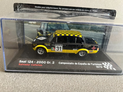 Voiture Miniature Seat 124 2000 Gr. 2 1979 Rallye Espagne au 1/43