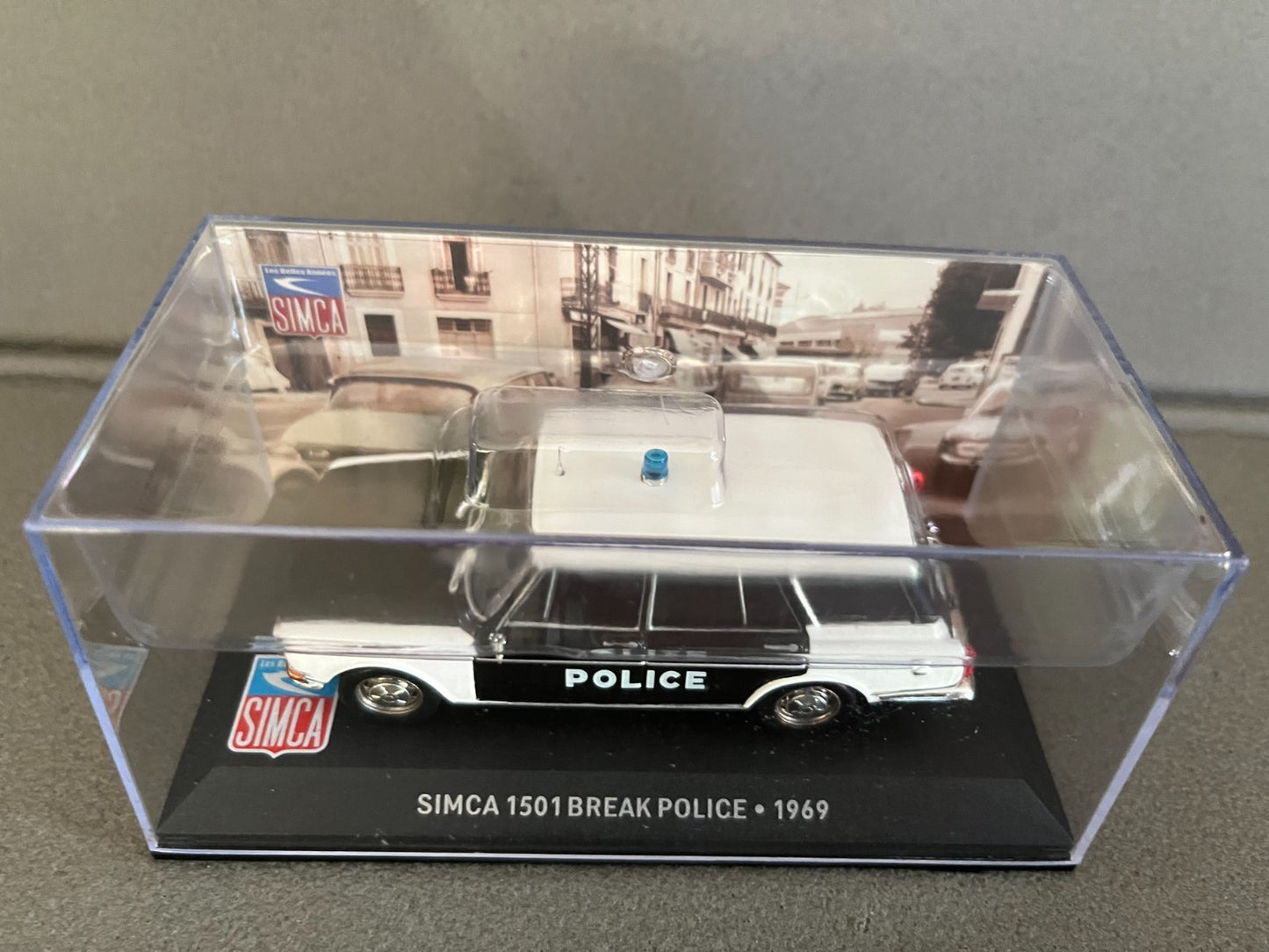 Voiture Miniature Simca 1501 Break Police 1969 Altaya au 1/43