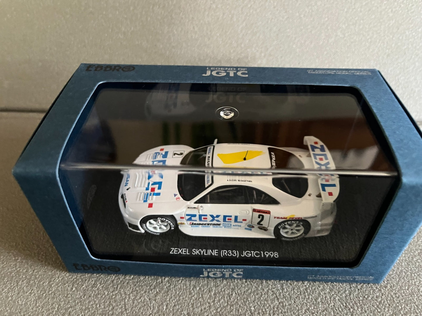 Voiture Miniature Zexel Skyline R33 JGTC 1998 Nissan Ebbro au 1/43