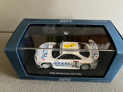 Voiture Miniature Zexel Skyline R33 JGTC 1998 Nissan Ebbro au 1/43