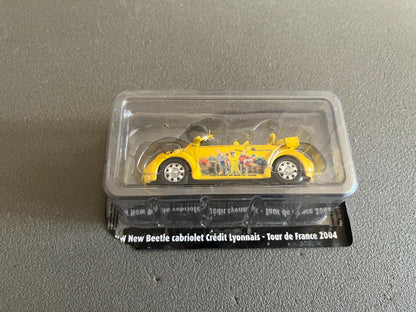 Voiture Miniature Volkswagen VW new beetle 2004 Tour de France Vélo Norev 1/43