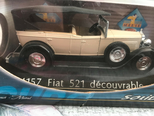 Voiture Miniature Fiat 521 découvrable 4157 Solido 1/43