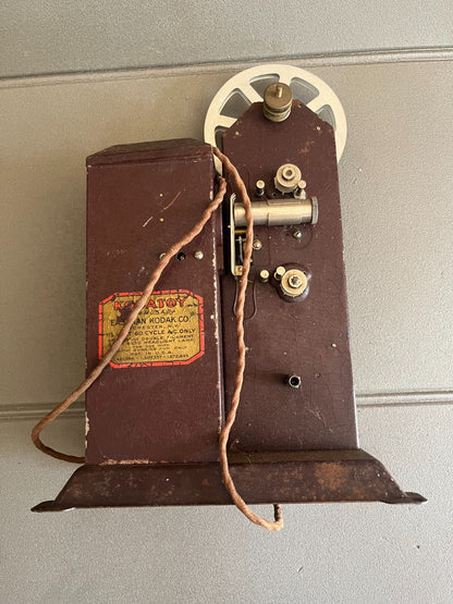Rare ancien projecteur cinéma 16 mm Kodatoy Kodak USA 1930 Collection Vintage