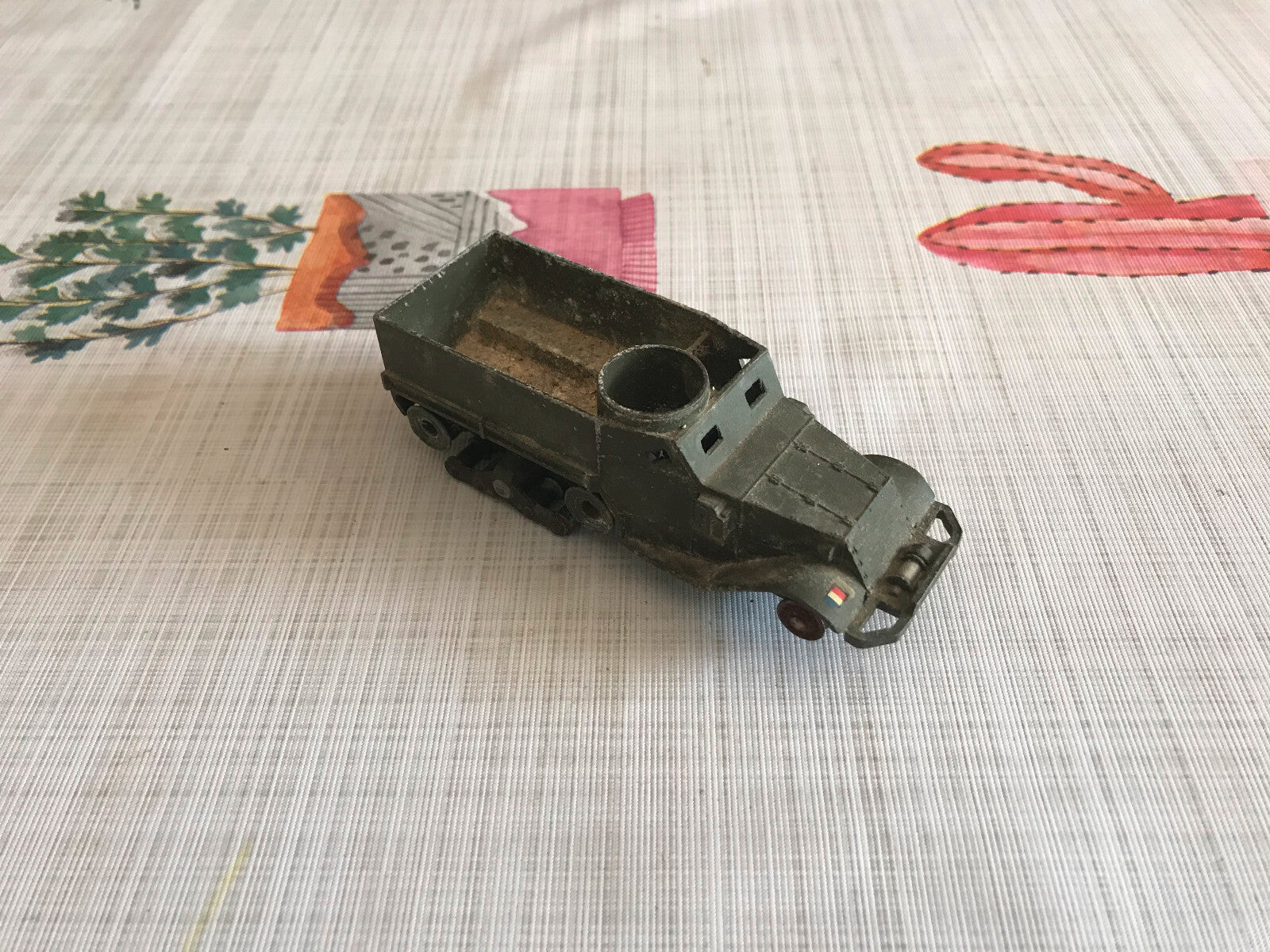 Ancienne Voiture Miniature Dinky Toys Armée 822 Half Track Meccano France Epave