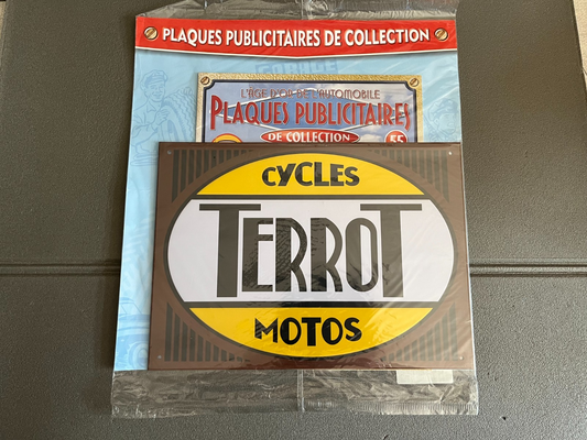 Plaque Métal Voiture Automobile Publicitaire Collection Terrot Motos