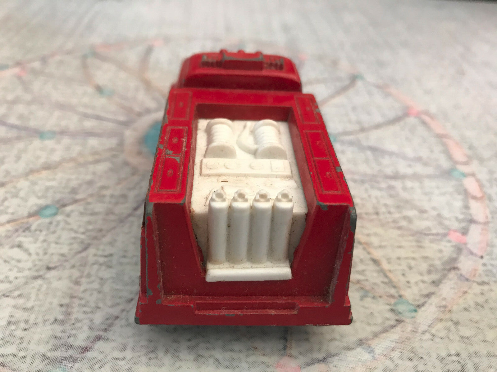 Ancienne Miniature Camion Pompiers Tootsietoys Chicago Bio Equip Truck USA
