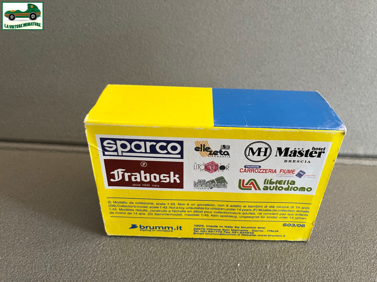Voiture miniature Ferrari Auto Avio 815 Cavallini Pista 2003 Brumm au 1/43