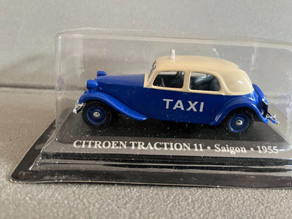 Voiture Miniature Citroen Traction 11 Saigon 1955 Taxi Du Monde au 1/43 Altaya