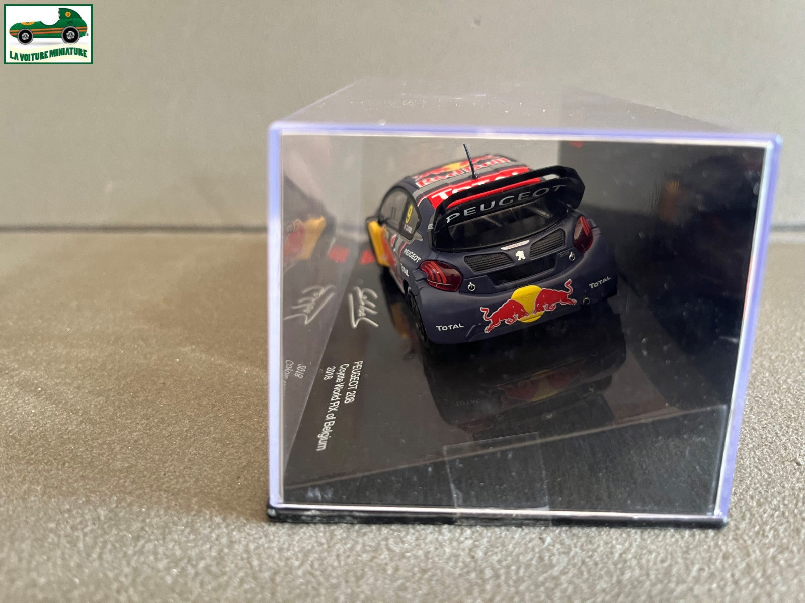 Voiture miniature Peugeot 208 Coyote World RX Belgium 2018 Loeb 1/43