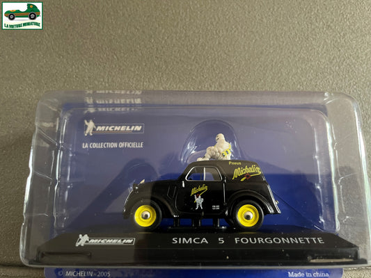 Voiture Miniature Simca 5 Fourgonnette Michelin au 1/43