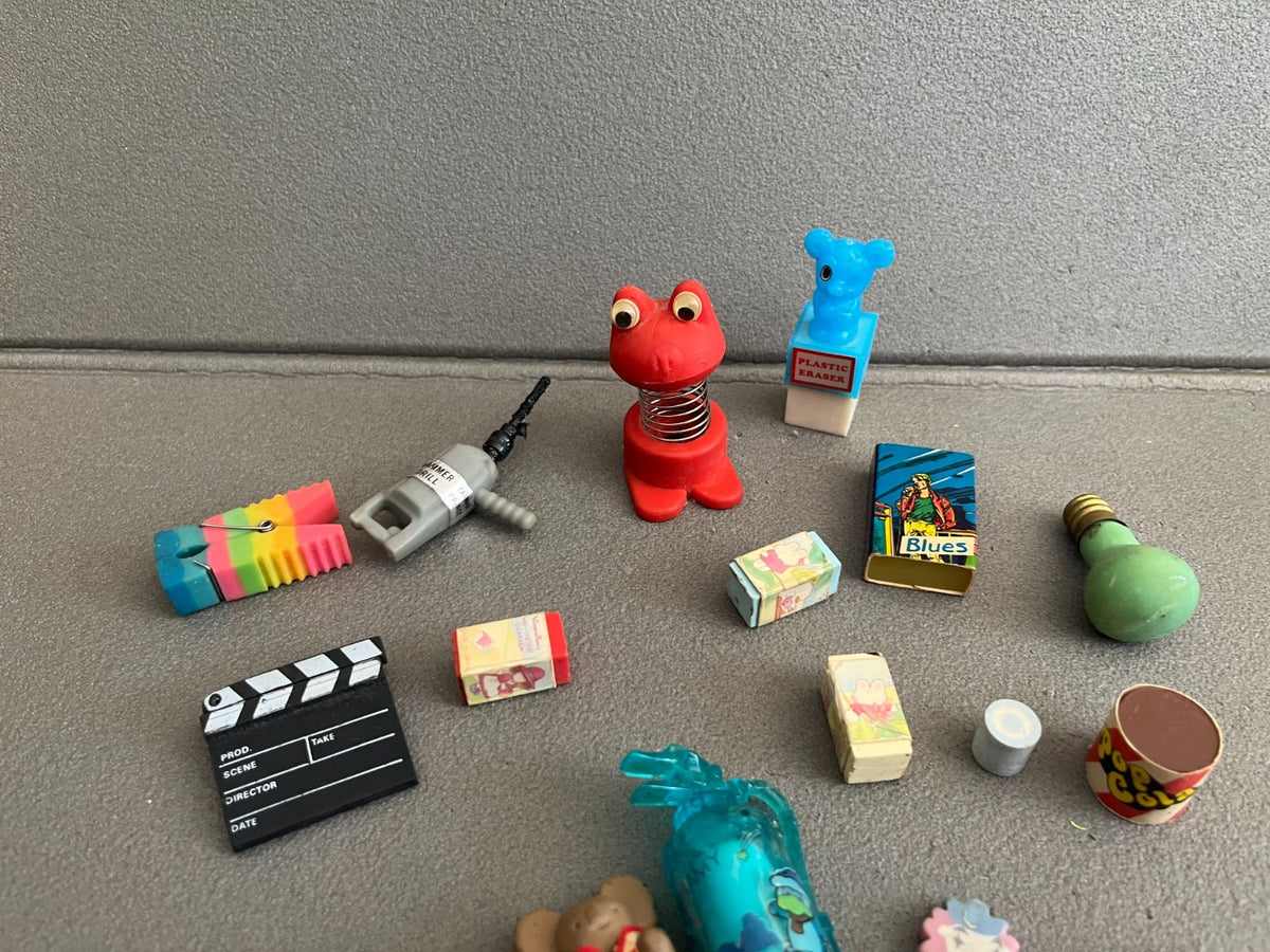 Vintage Lot de Gomme Collection 1980