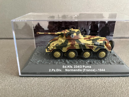 Miniature Militaire Char Tank Blindé Sd.Kfz. 234/2 Puma Altaya 1/72