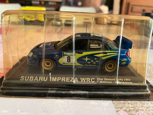 Voiture miniature Rallye New Zeland WRC Subaru Impreza WRC 2003 Makinen 1/43