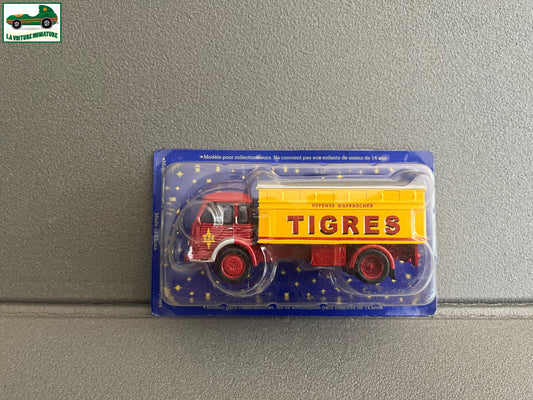 Voiture Miniature Simca Cargo Tigres N°40 Cirque Pinder Altaya 1/50