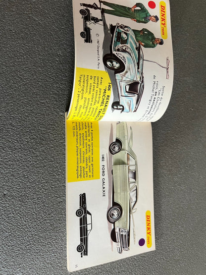 Ancien Dépliant Documentation Catalogue Jouet Voiture Dinky Toys 1968
