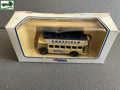Ancienne Voiture miniature Bus Sheffield Lledo Euro 96 England Football
