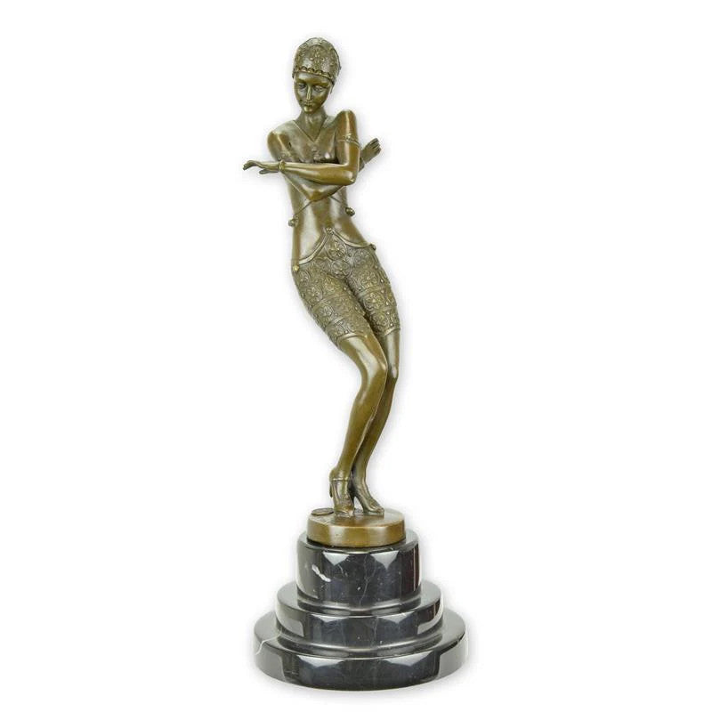STATUE MODERNE SCULPTURE BRONZE DANSEUSE COY