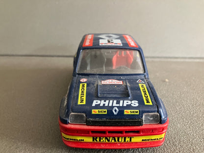 Ancienne Voiture Miniature Renault 5 Turbo Tour Corse Rallye Burago Italy 1/24