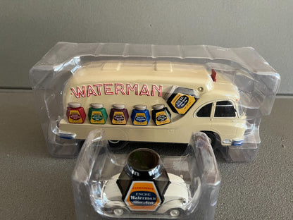 Miniature Camion Ford Cargo + Voiture Rovin Waterman Hachette Tour France 1/43