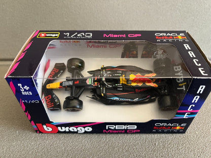 Voiture miniature Collection Formule 1 F1 Red Bull RB19 Miami Burago au 1/43