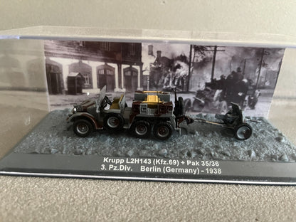 Miniature Militaire Char Tank Blindé Krupp L2H143 Kfz. 69 Pak 35/36 Altaya 1/72