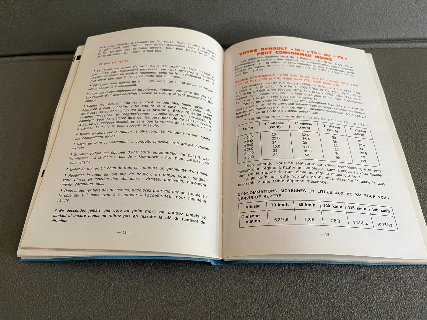Livre Revue Technique Automobile Voiture Renault 16 8 9 CV TS TX E.P.A. Epa
