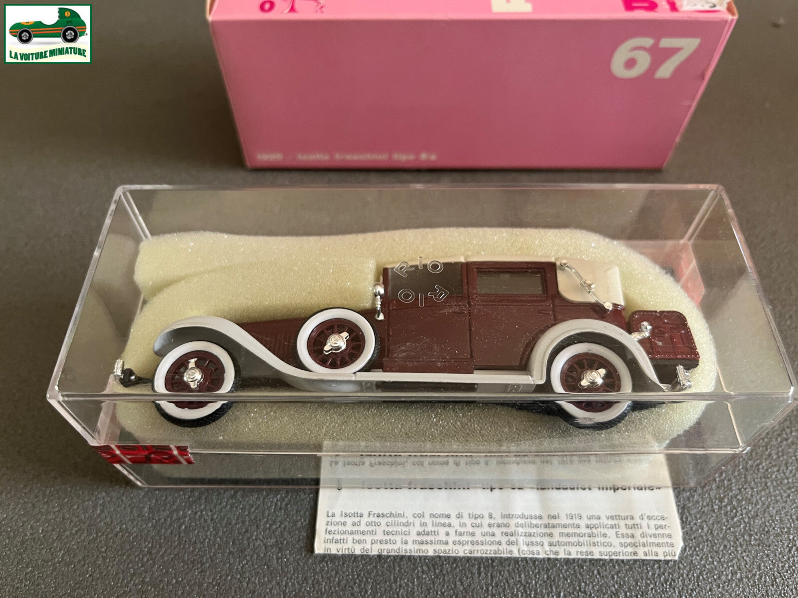 Voiture Miniature Rio Isotta Fraschini tipo 8a landaulet imperiale au 1/43