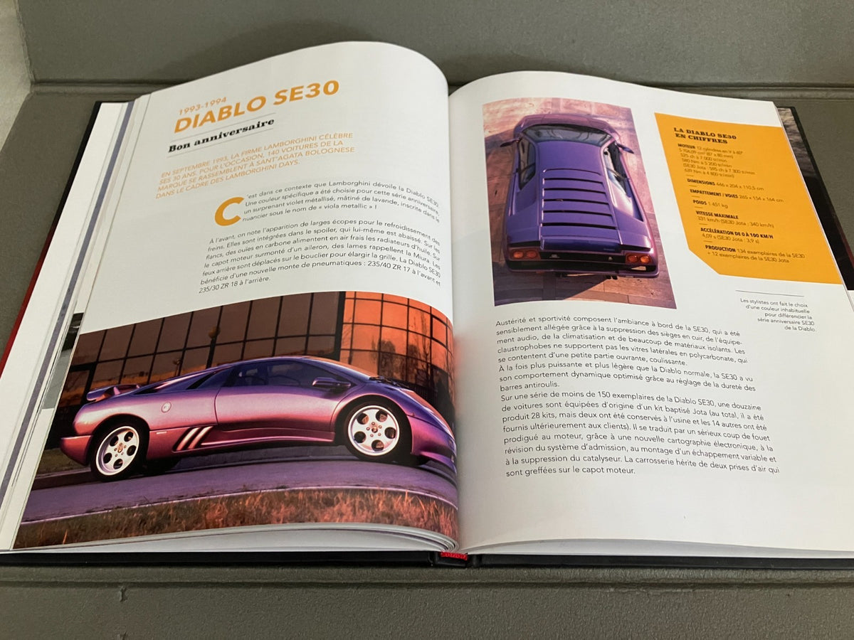 Livre Voiture Automobile Lamborghini Les Monstres Sacrés Moteur V12 Bellu Glénat