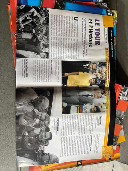 Lot + 60 Fascicules Voiture Miniature Tour de France Vélo Norev Atlas 1/43