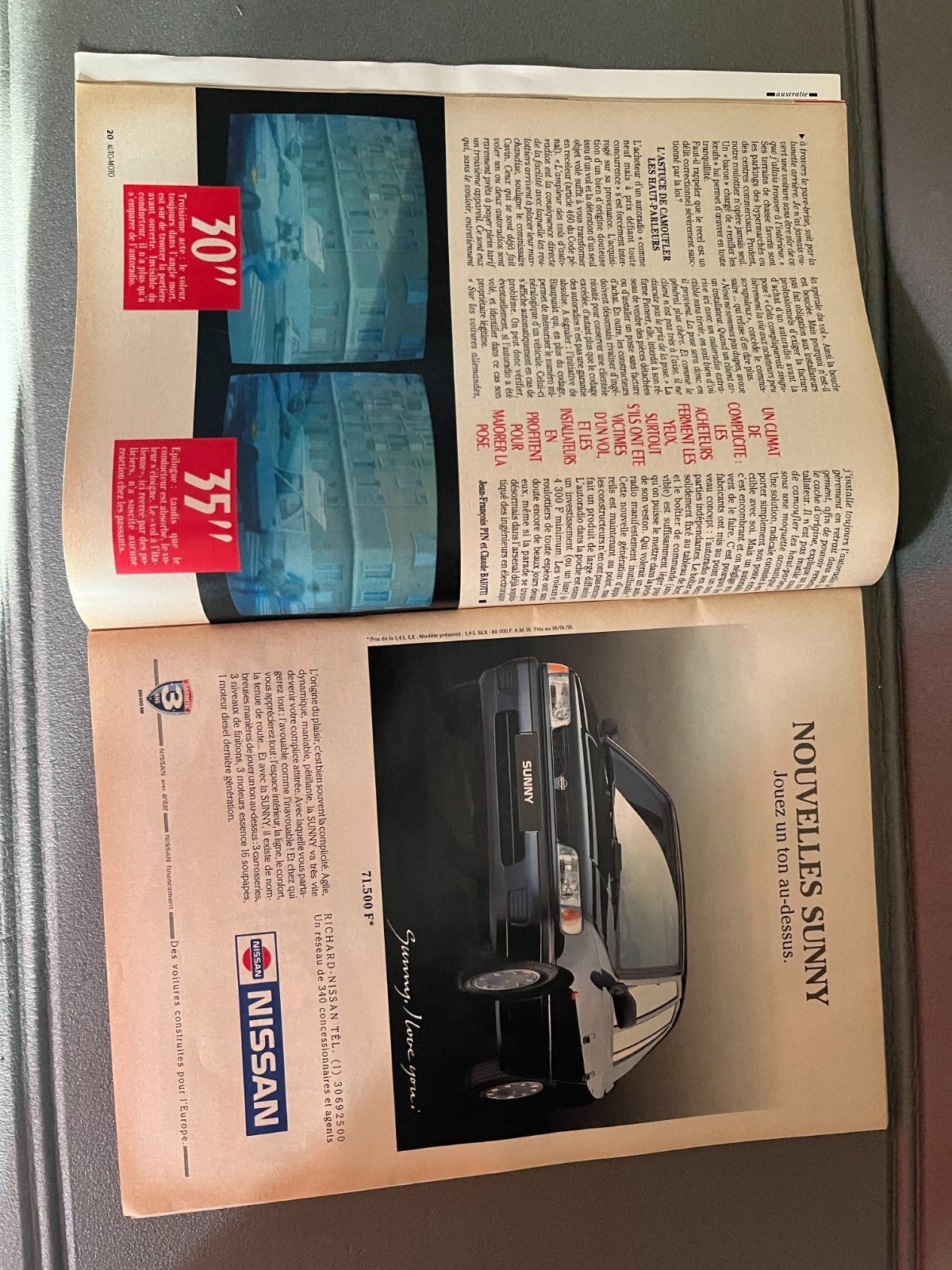 Livre Revue Voiture Automobile AutoMoto N°103