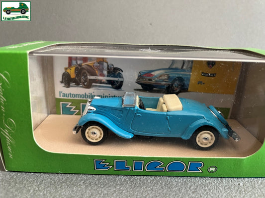 Voiture Miniature Citroen Traction 1938 11 BL Découvert Eligor France au 1/43