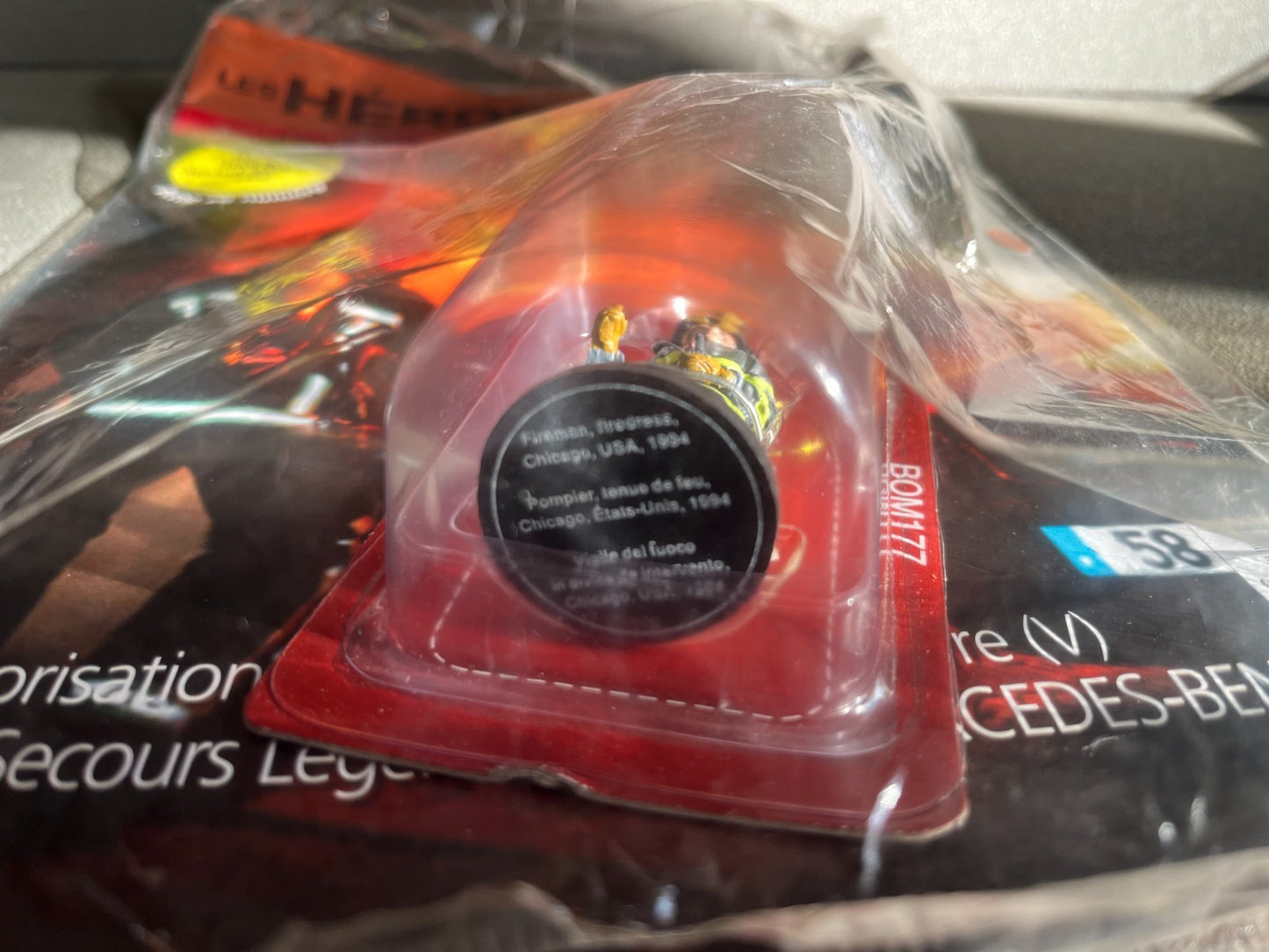 Soldat du feu Plomb Zamac Pompiers Delprado BOM077 163 Plombs Collection