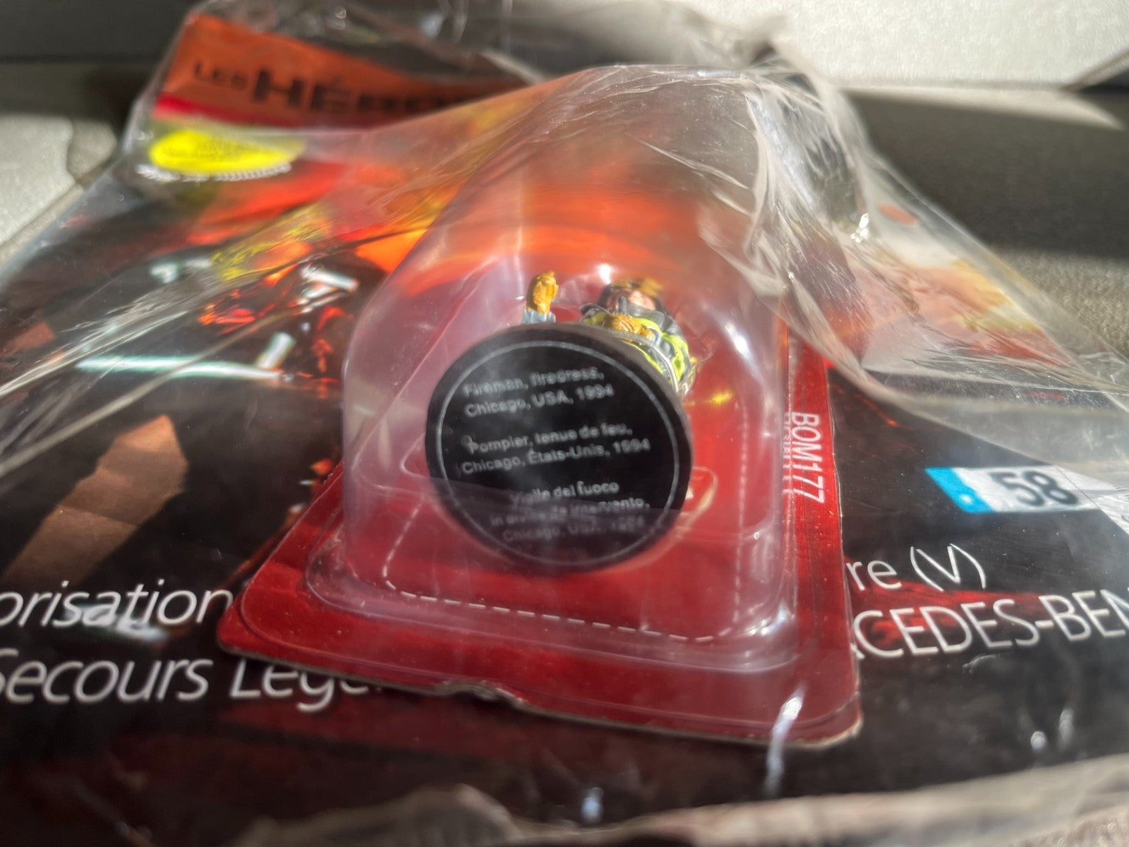 Soldat du feu Plomb Zamac Pompiers Delprado BOM077 163 Plombs Collection