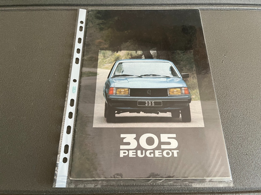 Ancien Dépliant Brochure Documentation Automobile Peugeot 305