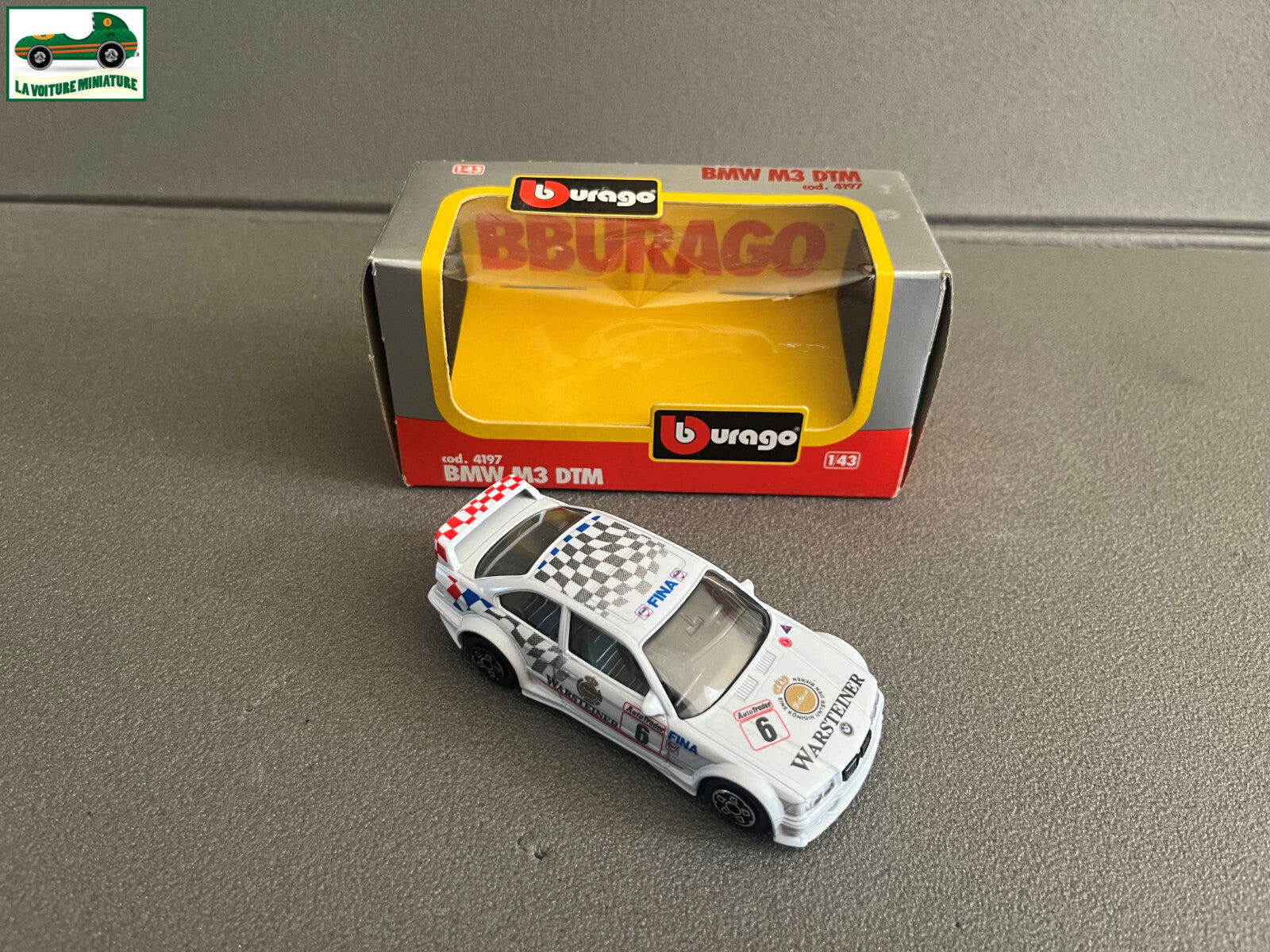 Voiture miniature Burago BMW M3 DTM 4197 au 1/43