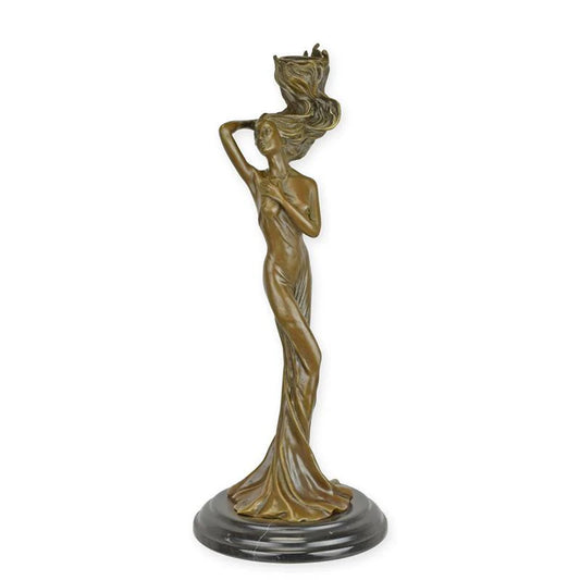 CHANDELIER FIGURATIF STATUE MODERNE SCULPTURE BRONZE