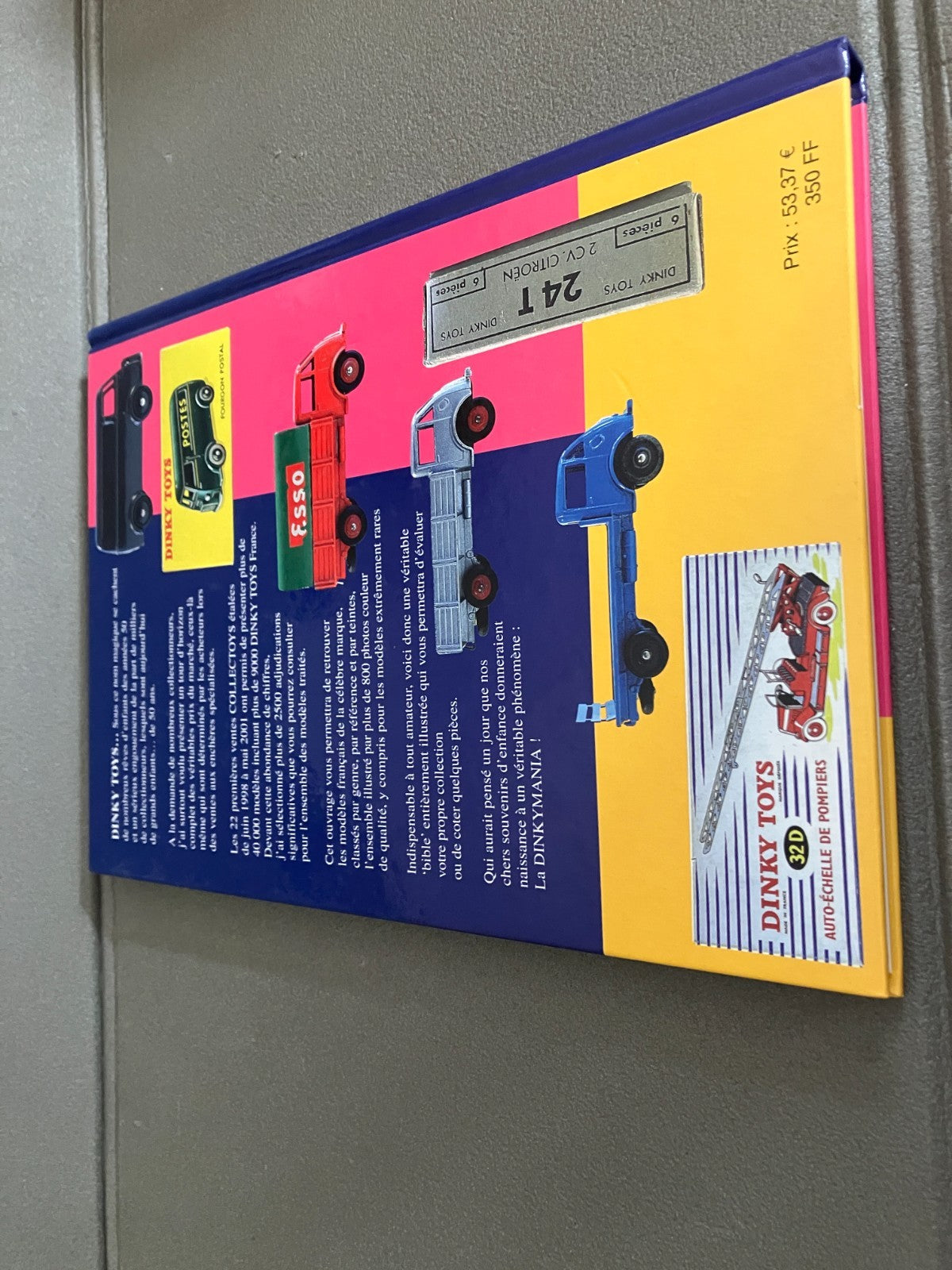 Livre Voiture Automobile Miniature Jouet Metal Dinky Toys Editoys 1998 2001