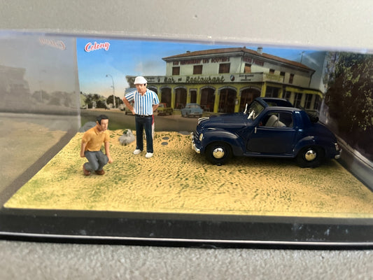 Voiture Miniature Fiat 500 Topolino Etape 28 La Route Bleue RN7 1/43